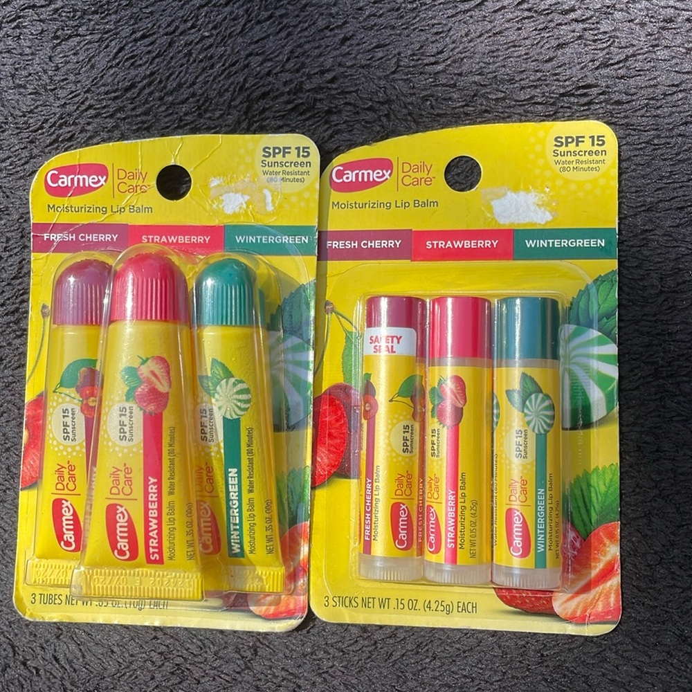 Carmex moisturizing lip balm set 2 spf 15